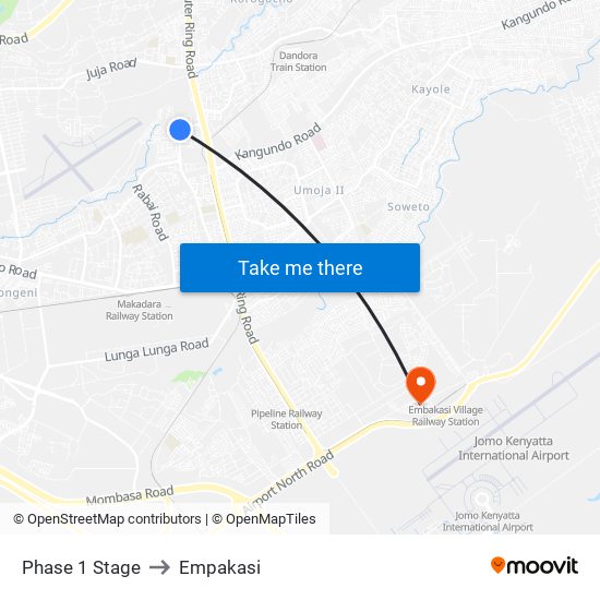 Phase 1 Stage to Empakasi map