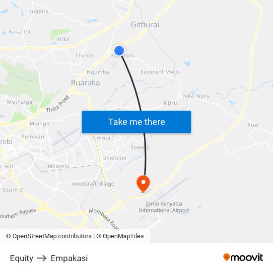 Equity to Empakasi map