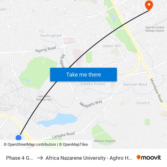 Phase 4 Gate to Africa Nazarene University - Aghro House map