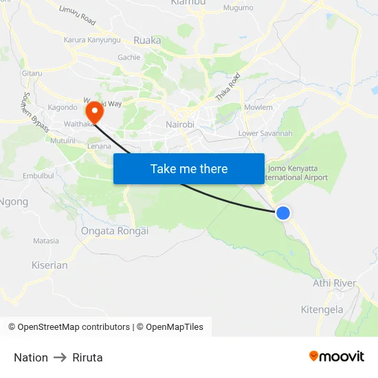 Nation to Riruta map