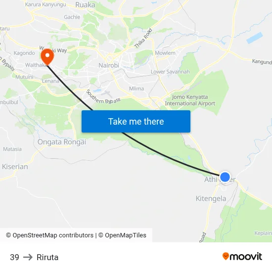 39 to Riruta map