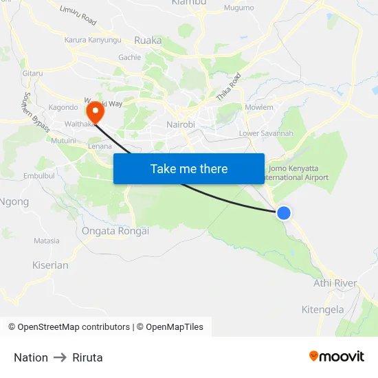 Nation to Riruta map