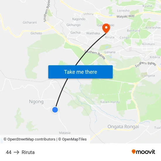 44 to Riruta map