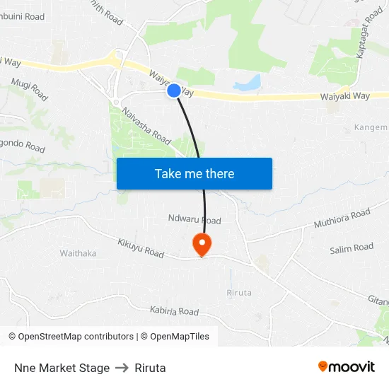 Nne Market Stage to Riruta map