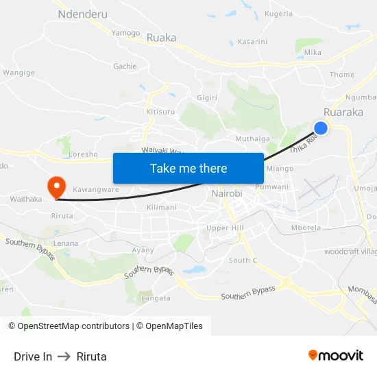 Drive In to Riruta map