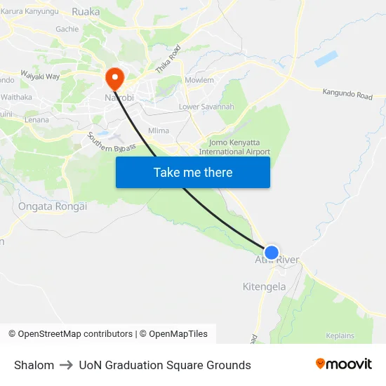 Shalom to UoN Graduation Square Grounds map
