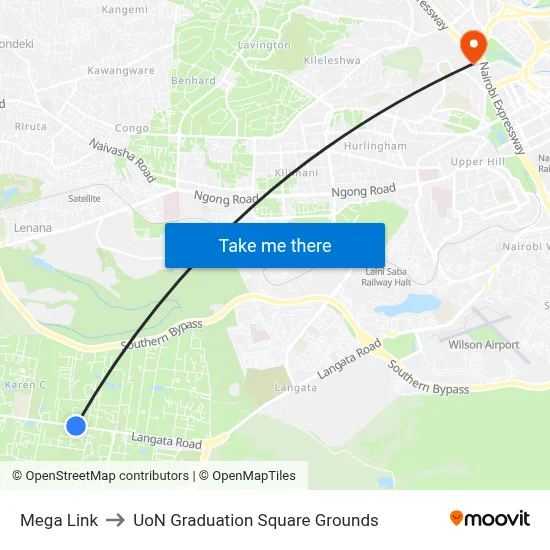 Mega Link to UoN Graduation Square Grounds map