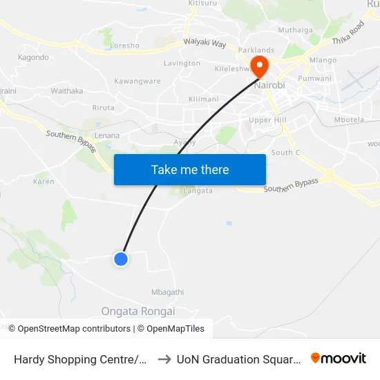 Hardy Shopping Centre/Beacons In to UoN Graduation Square Grounds map