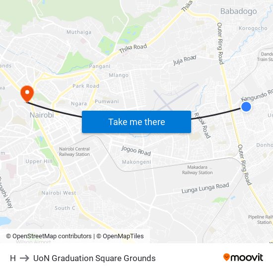 H to UoN Graduation Square Grounds map