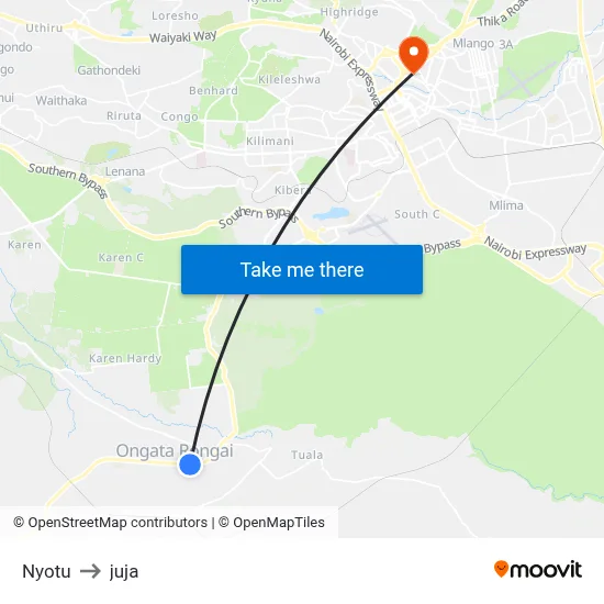 Nyotu to juja map