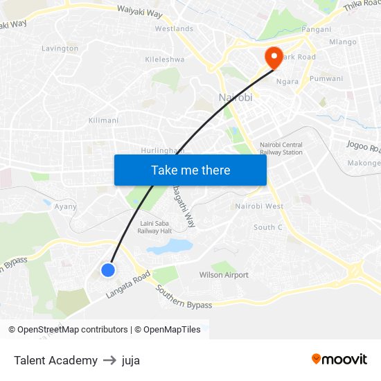Talent Academy to juja map