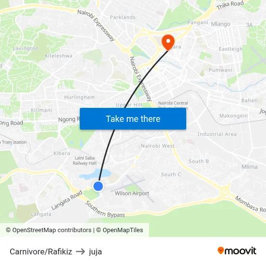 Carnivore/Rafikiz to juja map