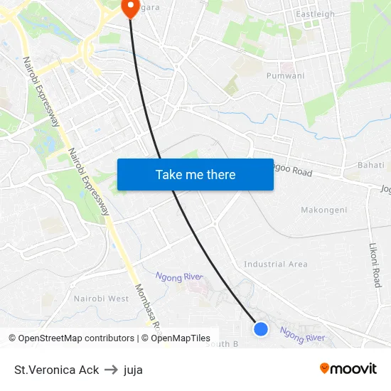 St.Veronica Ack to juja map