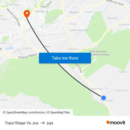 Tops/Stage Ya Juu to juja map