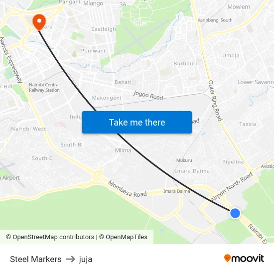 Steel Markers to juja map