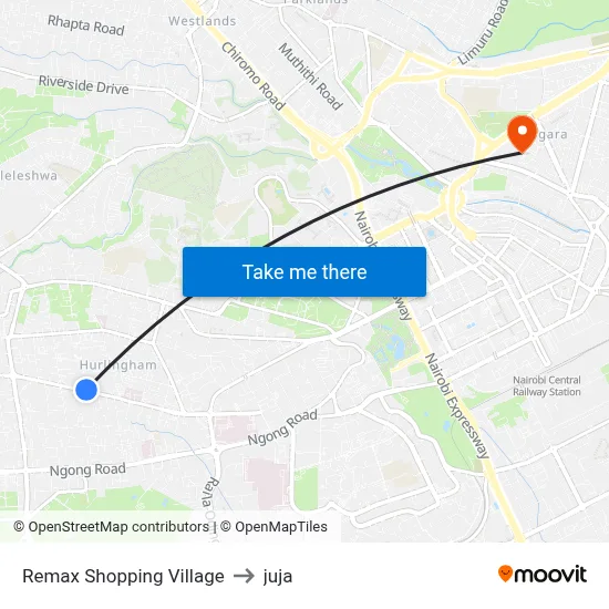 Remax Shopping Village to juja map