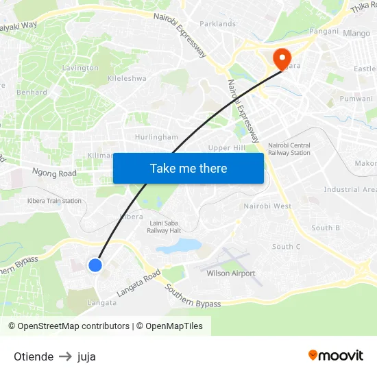 Otiende to juja map