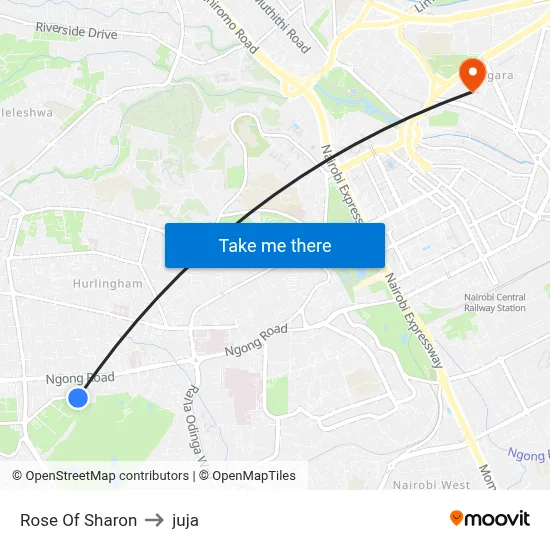Rose Of Sharon to juja map