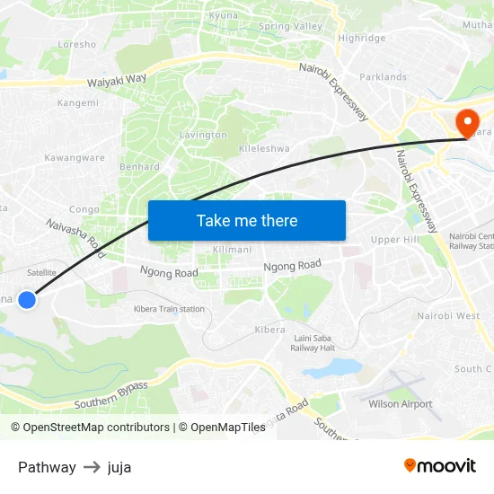 Pathway to juja map