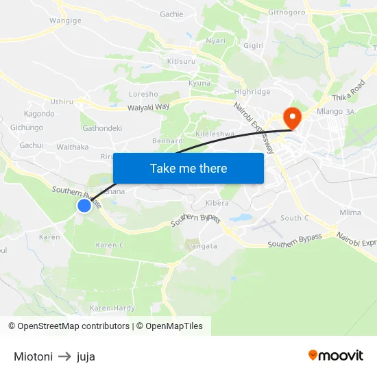 Miotoni to juja map