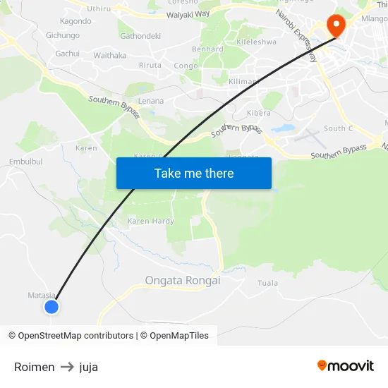 Roimen to juja map