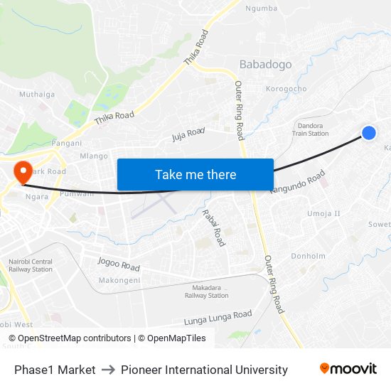 Phase1  Market to Pioneer International University map