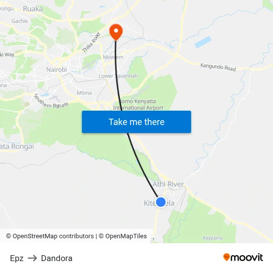 Epz to Dandora map