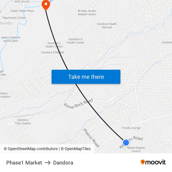 Phase1  Market to Dandora map