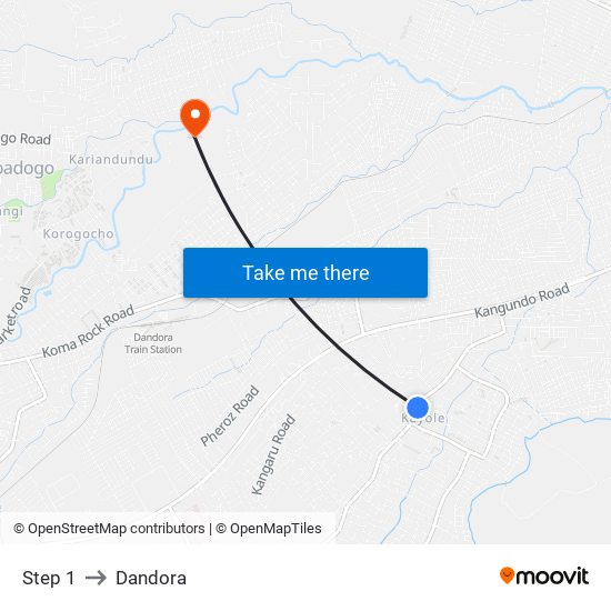 Step 1 to Dandora map