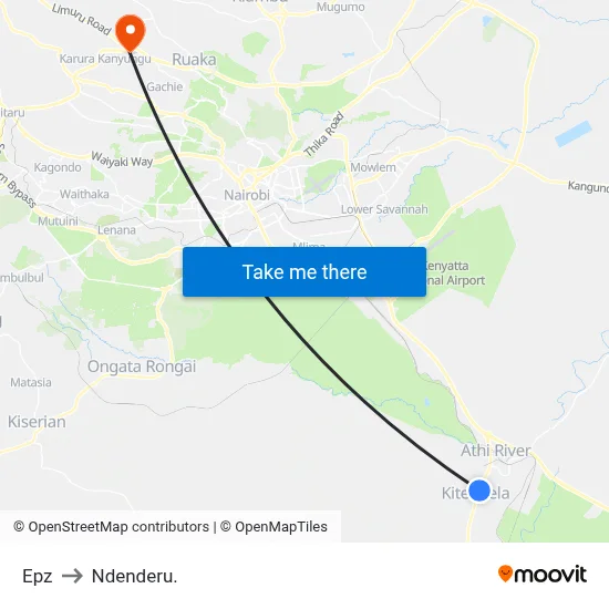 Epz to Ndenderu. map