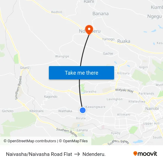 Naivasha/Naivasha Road Flat to Ndenderu. map