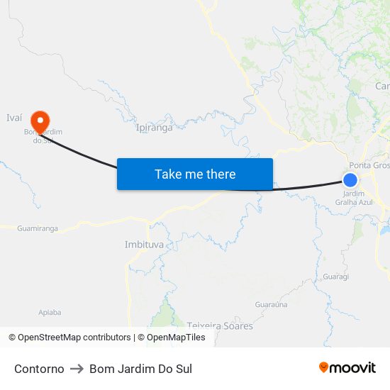 Contorno to Bom Jardim Do Sul map