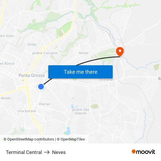 Terminal Central to Neves map