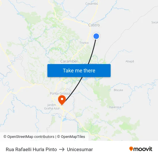 Rua Rafaelli Hurla Pinto to Unicesumar map