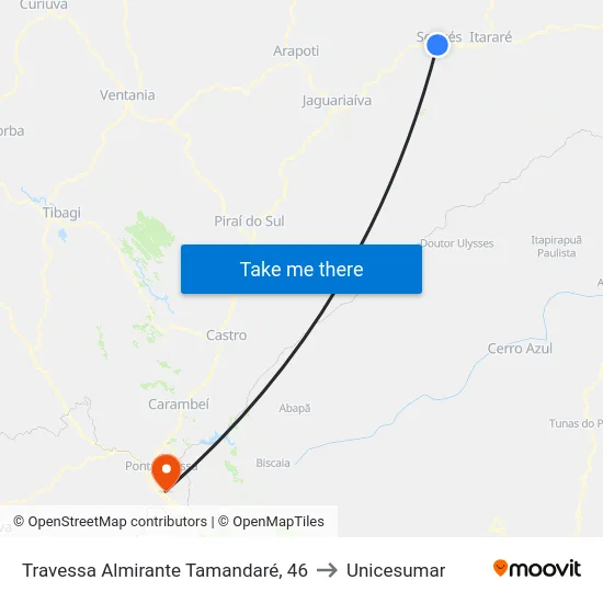 Travessa Almirante Tamandaré, 46 to Unicesumar map