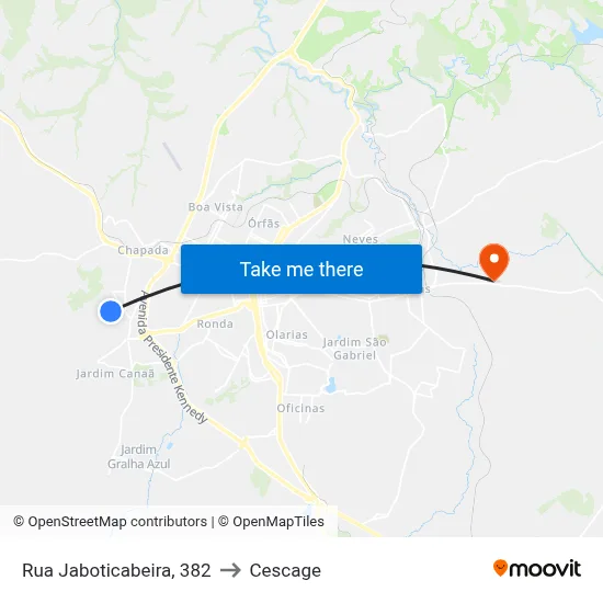 Rua Jaboticabeira, 382 to Cescage map