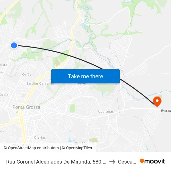 Rua Coronel Alcebíades De Miranda, 580-714 to Cescage map