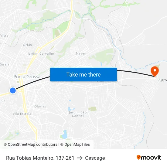 Rua Tobias Monteiro, 137-261 to Cescage map