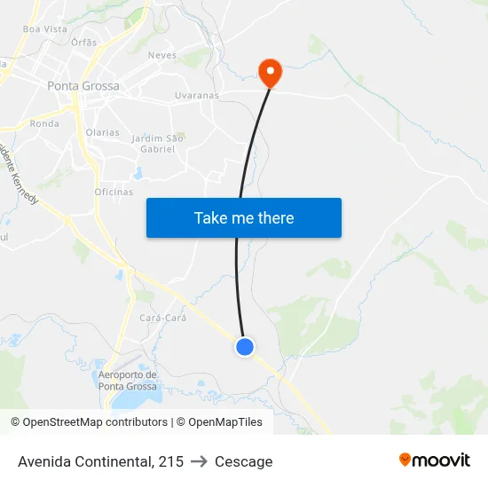 Avenida Continental, 215 to Cescage map