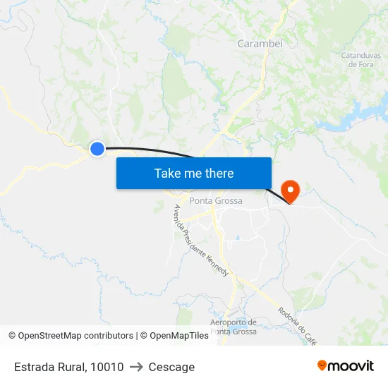Estrada Rural, 10010 to Cescage map