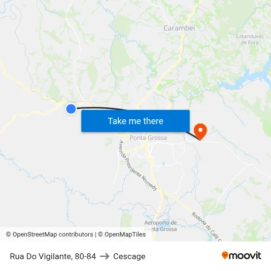 Rua Do Vigilante, 80-84 to Cescage map