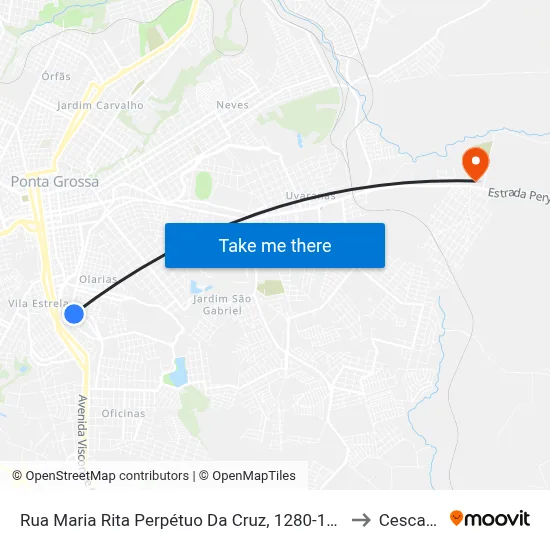Rua Maria Rita Perpétuo Da Cruz, 1280-1478 to Cescage map