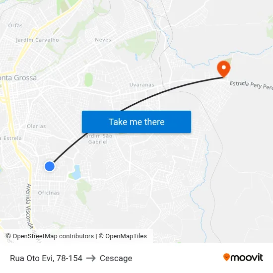 Rua Oto Evi, 78-154 to Cescage map