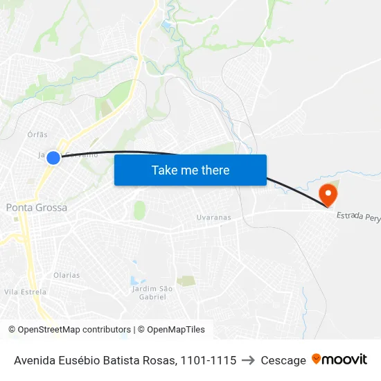 Avenida Eusébio Batista Rosas, 1101-1115 to Cescage map