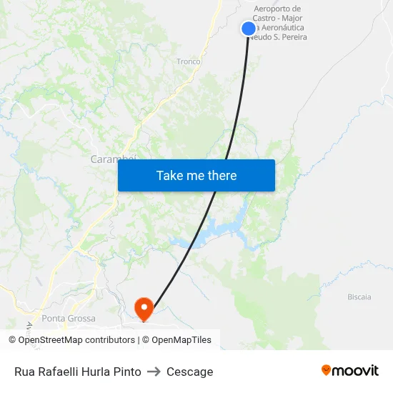Rua Rafaelli Hurla Pinto to Cescage map