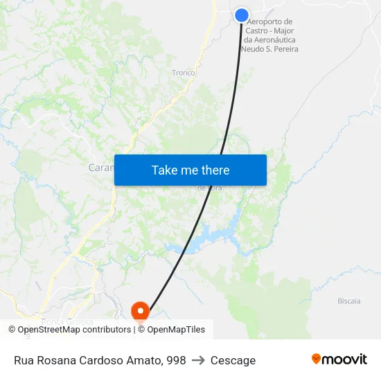 Rua Rosana Cardoso Amato, 998 to Cescage map