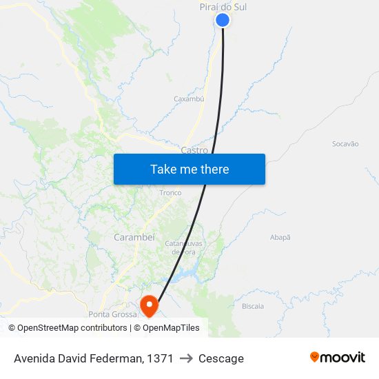 Avenida David Federman, 1371 to Cescage map