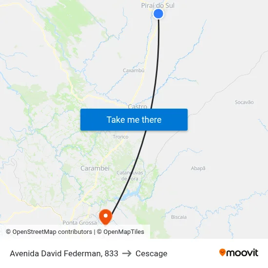 Avenida David Federman, 833 to Cescage map
