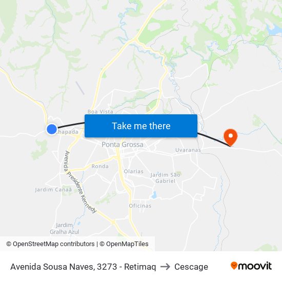 Avenida Sousa Naves, 3273 - Retimaq to Cescage map