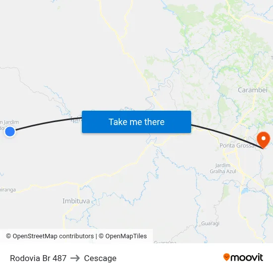Rodovia Br 487 to Cescage map